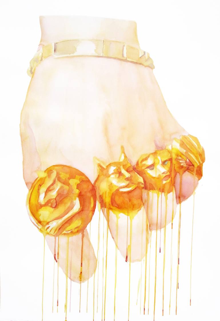 Gold Series #3 Painting by Cristina Llanos | Saatchi Art