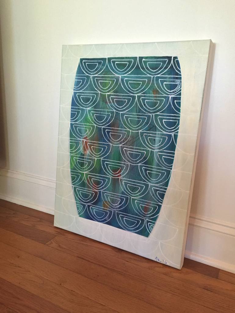 Original Geometric Painting by Ashley Moss