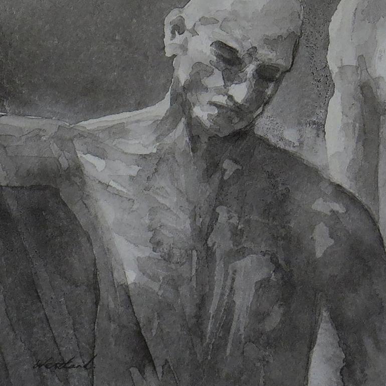 Original Figurative Men Drawing by Jacqueline Westland