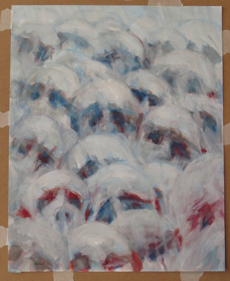 Original Expressionism People Painting by Jacqueline Westland