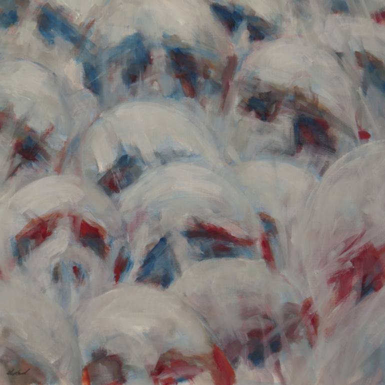 Original Expressionism People Painting by Jacqueline Westland