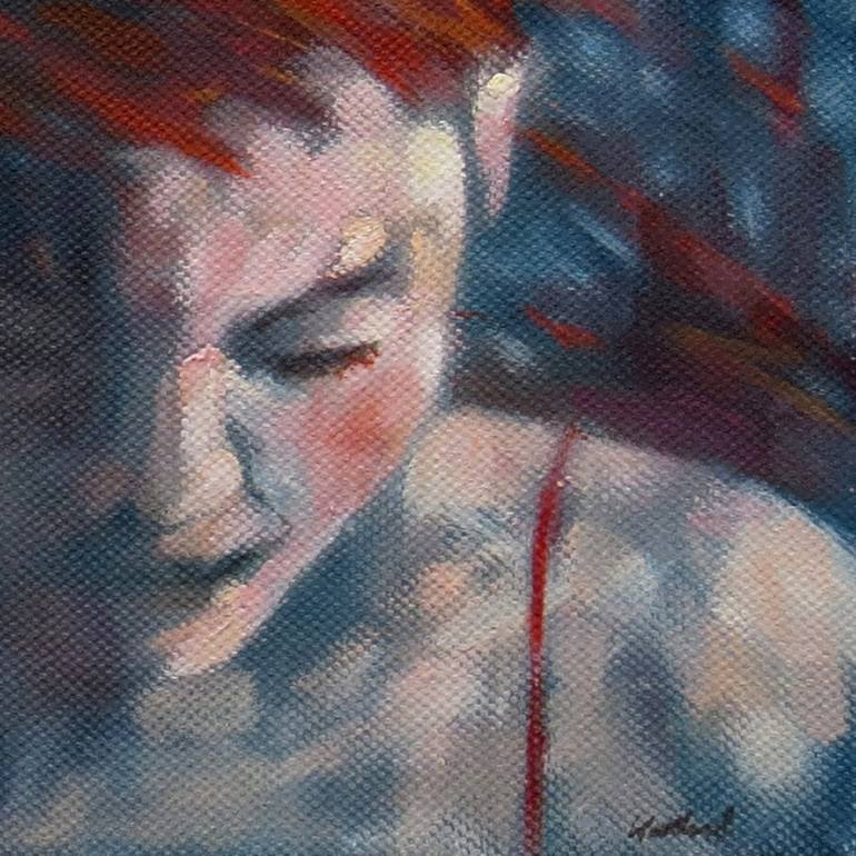 Original Expressionism Portrait Painting by Jacqueline Westland