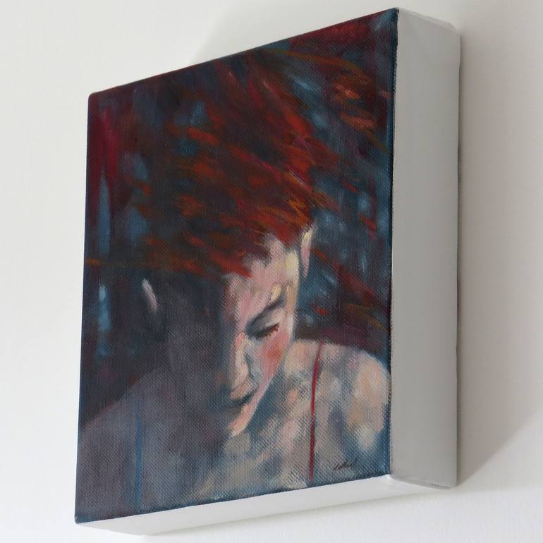 Original Expressionism Portrait Painting by Jacqueline Westland