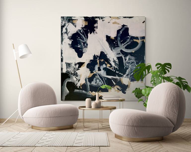 Original Abstract Expressionism Abstract Painting by Anita Kaufmann