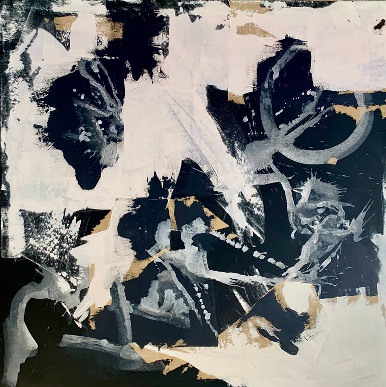 Original Abstract Expressionism Abstract Painting by Anita Kaufmann
