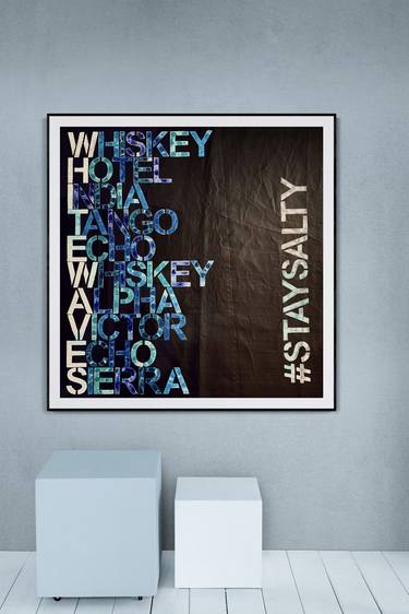 Original Abstract Typography Paintings by Anita Kaufmann