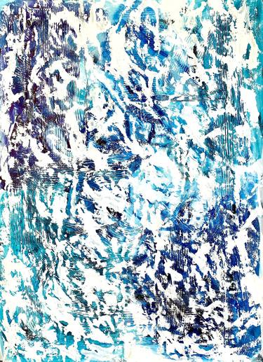 Beyond the sea no. 259 blue abstract sailing thumb