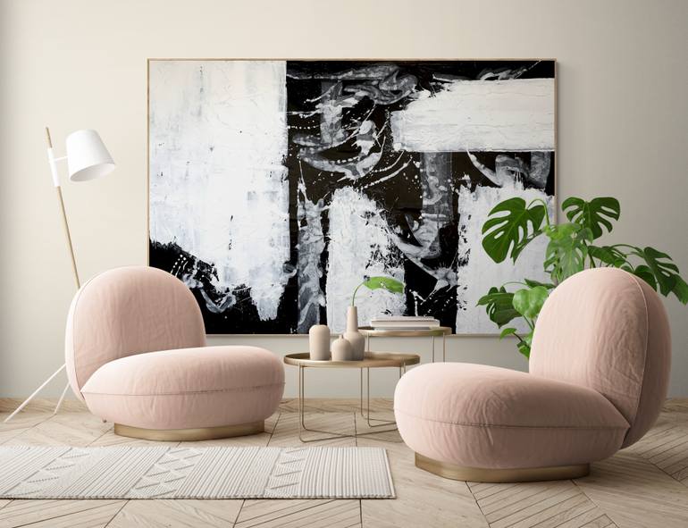 Original Abstract Expressionism Abstract Painting by Anita Kaufmann