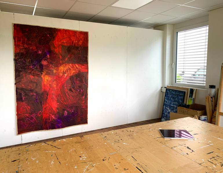 Original Contemporary Abstract Painting by Anita Kaufmann