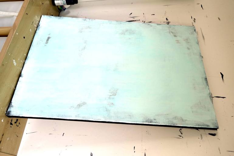 Original Minimalism Abstract Painting by Anita Kaufmann