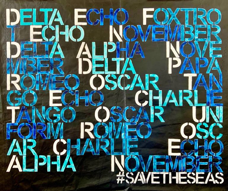 Original Abstract Boat Painting by Anita Kaufmann