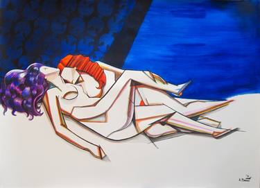 Print of Erotic Paintings by Aleksandar Bašić