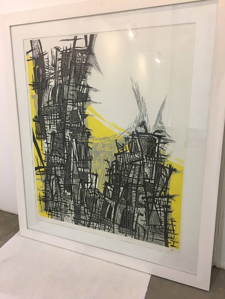 Original Cities Printmaking by amani mousa