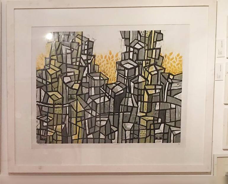 Original Cities Printmaking by amani mousa