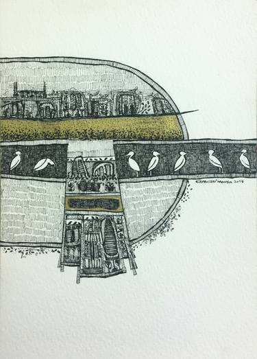 Print of Fine Art Cities Drawings by amani mousa