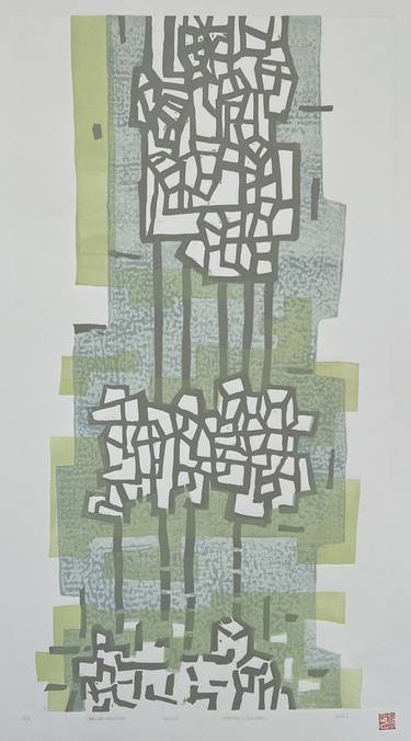 Original Cubism Cities Printmaking by amani moussa