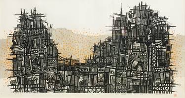 Original Cities Printmaking by amani mousa