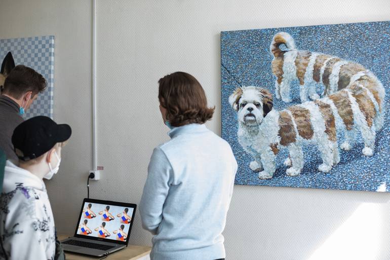 Original Figurative Animal Painting by Masha Ivanova