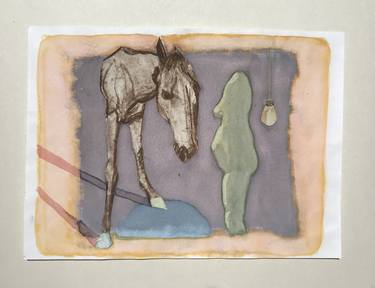 Print of Figurative Horse Drawings by Tina Birch Chimenti