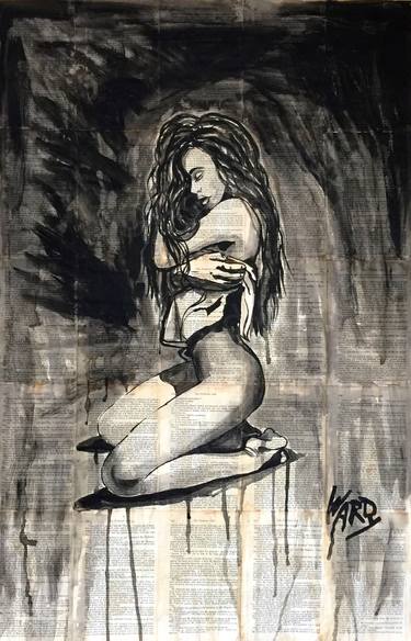 Print of Figurative Nude Paintings by phillip ward - AKA - Wardy