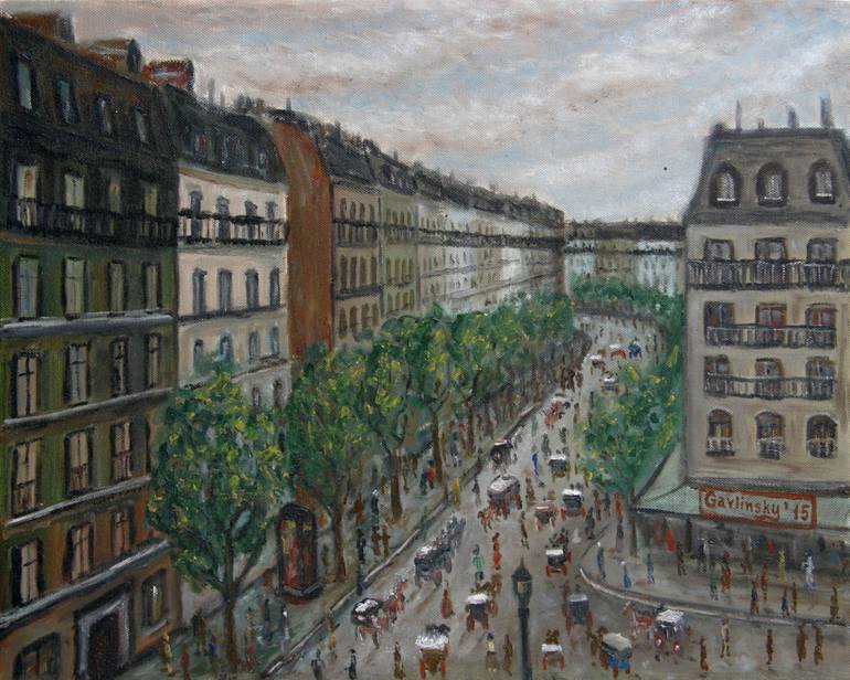 Street In Paris 18th Century Painting By D Gavlinsky Saatchi Art