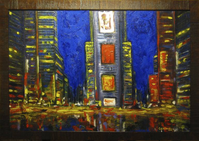 Original Modern Cities Painting by D Gavlinsky'