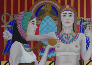Saatchi Art Artist Chris Mundy; Paintings, “Egyptian Girls” #art