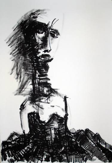 Original Fine Art Women Drawings by David Ferraz