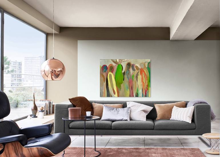 Original Abstract Expressionism Abstract Painting by Arun Prem