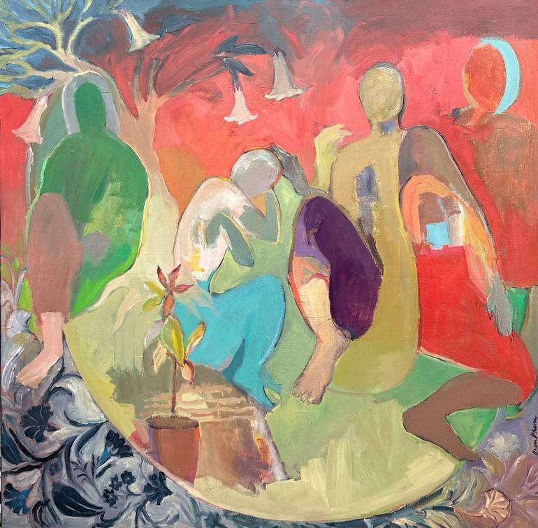 Print of Abstract Expressionism Abstract Paintings by Arun Prem