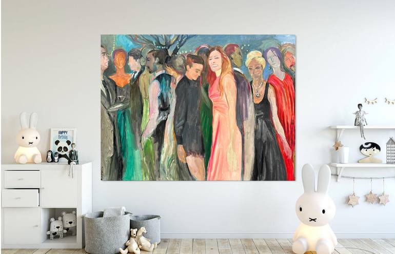 Original Abstract Expressionism Abstract Painting by Arun Prem