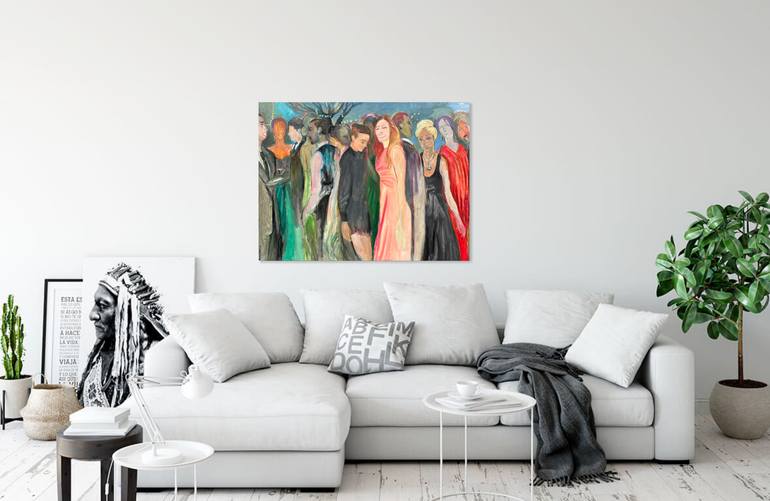 Original Abstract Expressionism Abstract Painting by Arun Prem