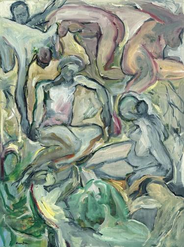Original Abstract Expressionism Abstract Painting by Arun Prem
