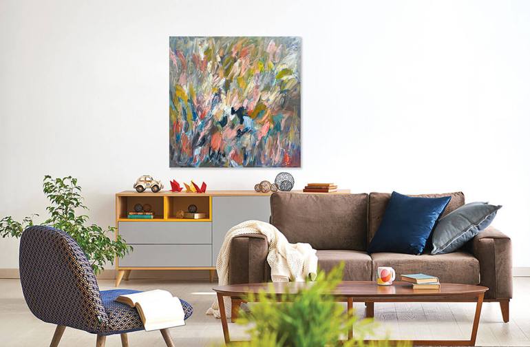 Original Impressionism Abstract Painting by Arun Prem