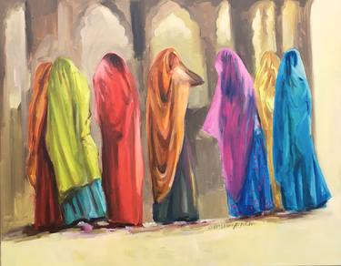 Original Figurative Women Paintings by Arun Prem