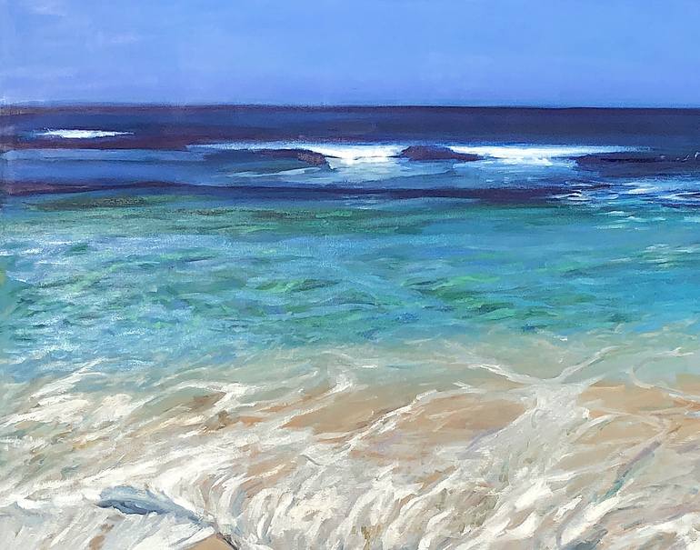 Original Impressionism Seascape Painting by Arun Prem