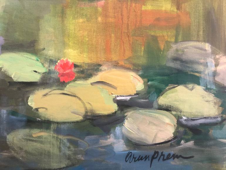 Original Impressionism Landscape Painting by Arun Prem