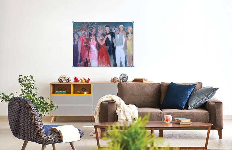 Original Abstract Expressionism Abstract Painting by Arun Prem