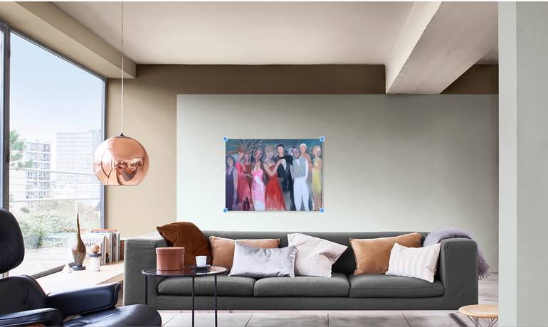 Original Abstract Expressionism Abstract Painting by Arun Prem