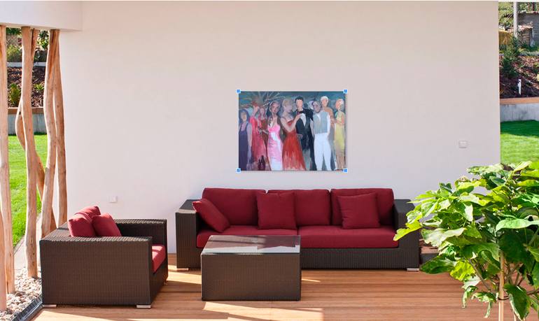 Original Abstract Expressionism Abstract Painting by Arun Prem