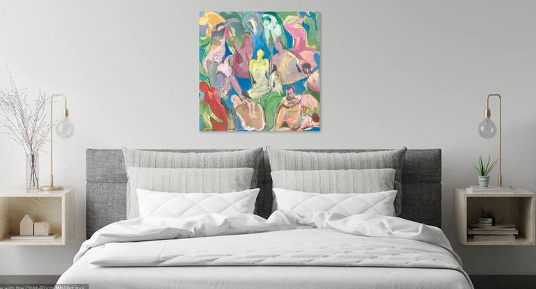 Original Abstract Expressionism Abstract Painting by Arun Prem