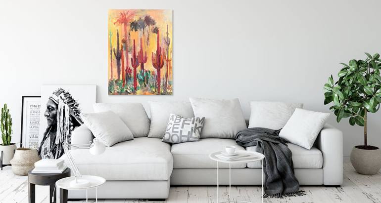 Original Abstract Expressionism Abstract Painting by Arun Prem