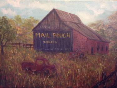 Mail pouch barn with truck and tractor thumb
