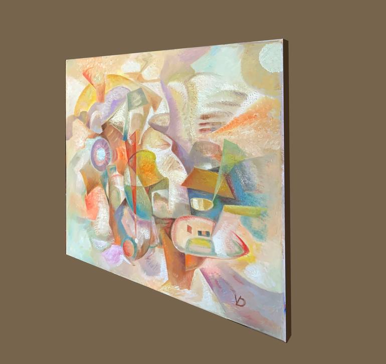 Original Cubism Abstract Painting by Dina Volkova