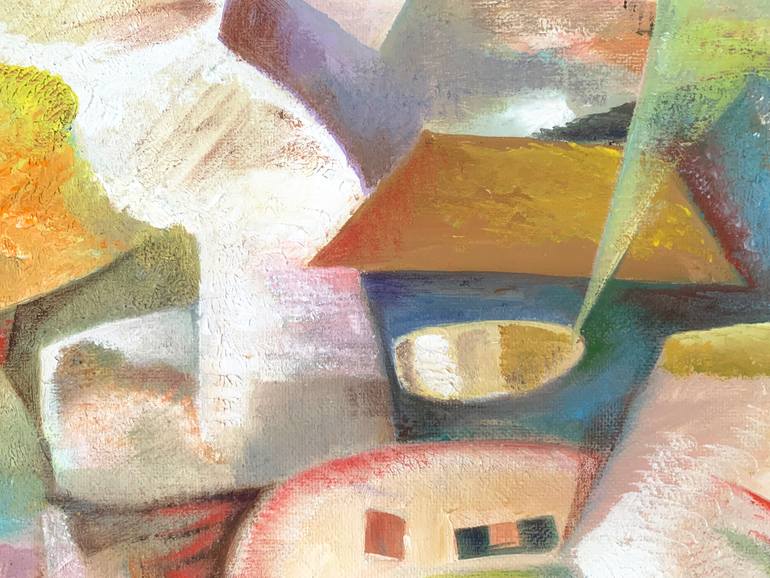 Original Cubism Abstract Painting by Dina Volkova
