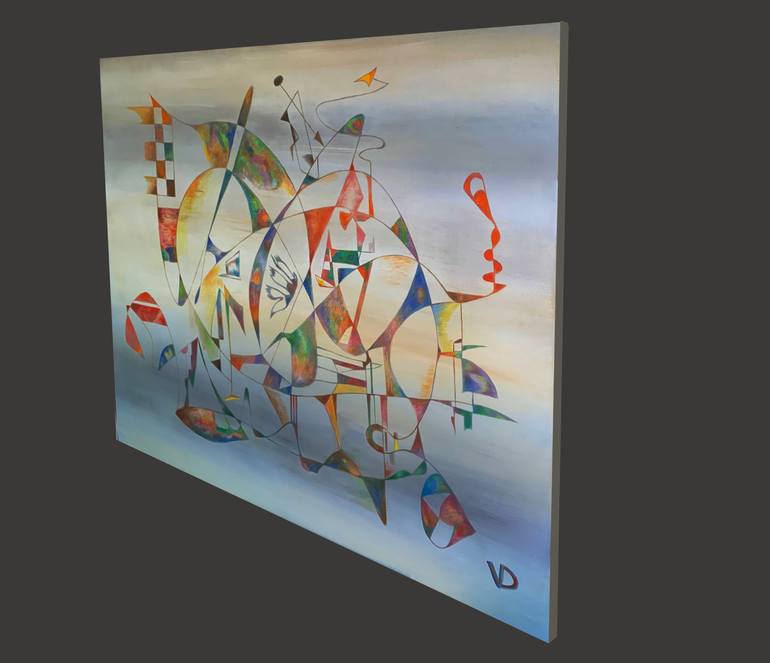 Original Symbolism Abstract Painting by Dina Volkova