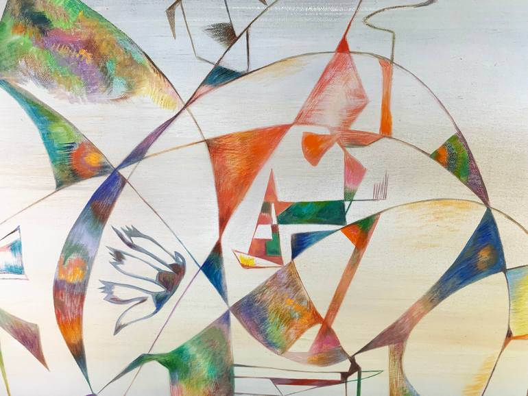 Original Symbolism Abstract Painting by Dina Volkova