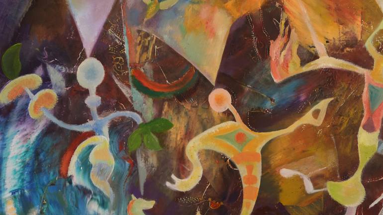 Original Figurative Music Painting by Dina Volkova