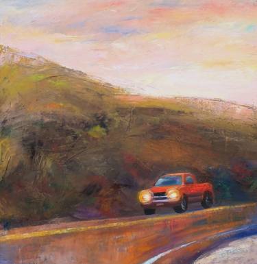 Original Figurative Automobile Paintings by Dina Volkova