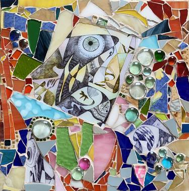 Original Abstract Expressionism Abstract Mixed Media by Dina Volkova